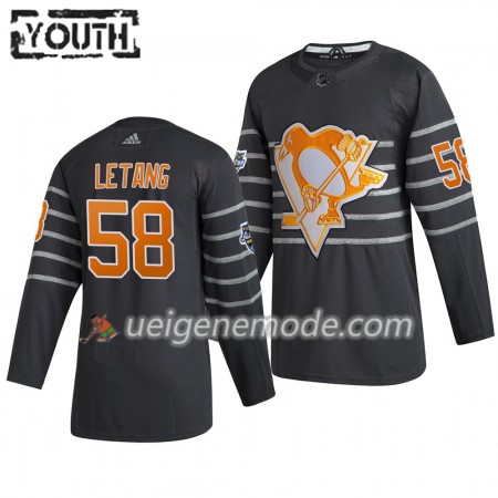 Kinder Pittsburgh Penguins Trikot Kris Letang 58 Grau Adidas 2020 NHL All-Star Authentic